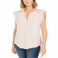 Camisa sem mangas com ilhós feminina Style &amp; Co, rosa, tamanho grande