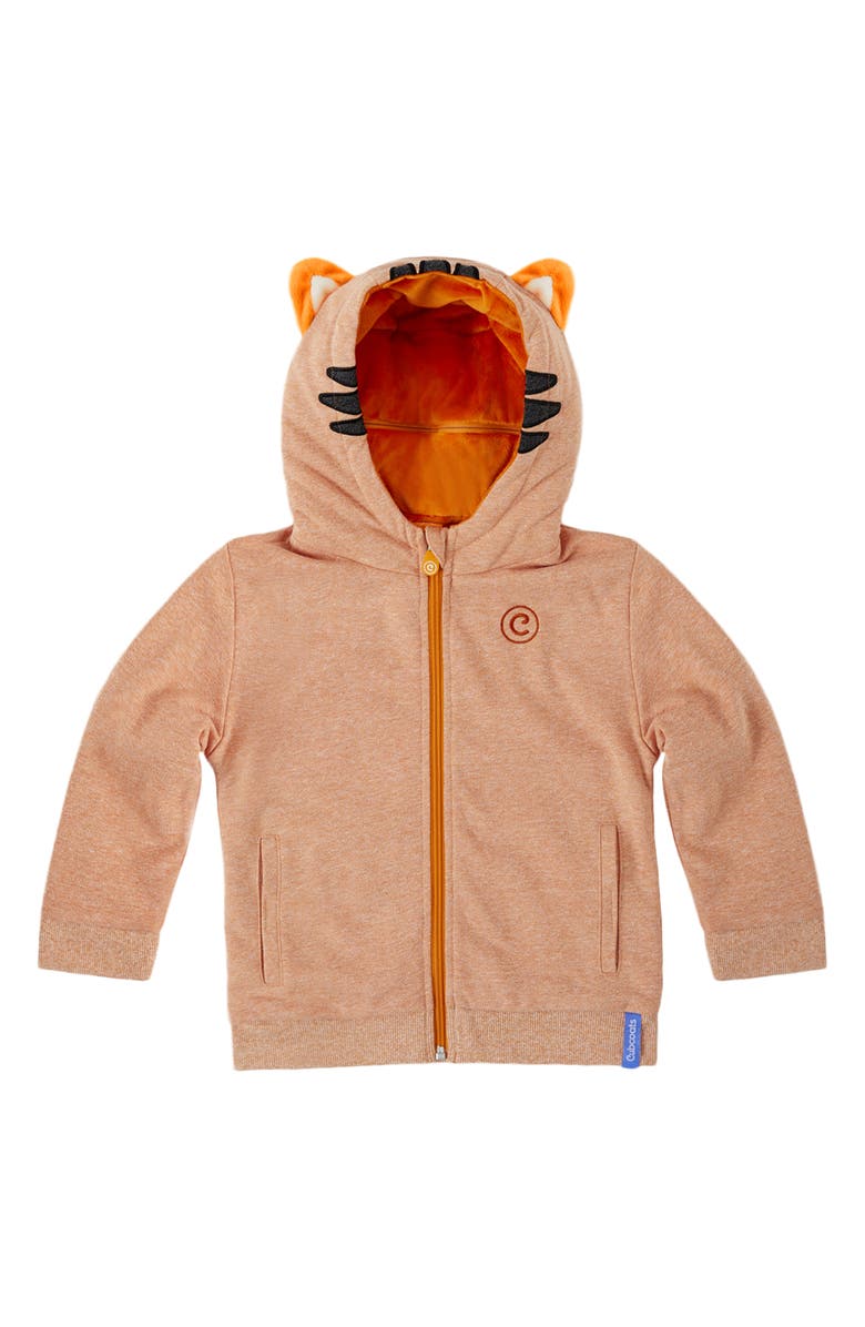 Cubcoats Tomo 2 em 1 Bicho de Pelúcia com Capuz Laranja Tamanho 2T