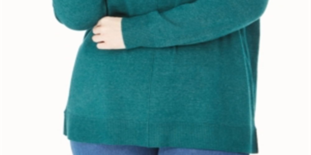 Karen Scott Suéter Feminino Gola V Verde Tamanho 3X