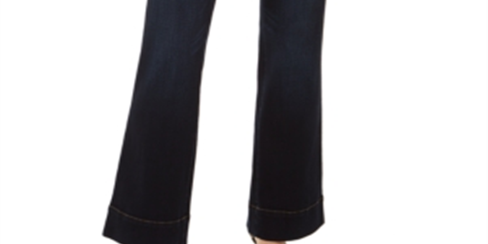 Calça jeans feminina estilo marinheiro de cintura alta, azul, tamanho 12, da Inc International Concepts