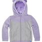 Cubcoats Toddler Big Girl's Bori the Bear 2 em 1 Bicho de pelúcia com capuz roxo