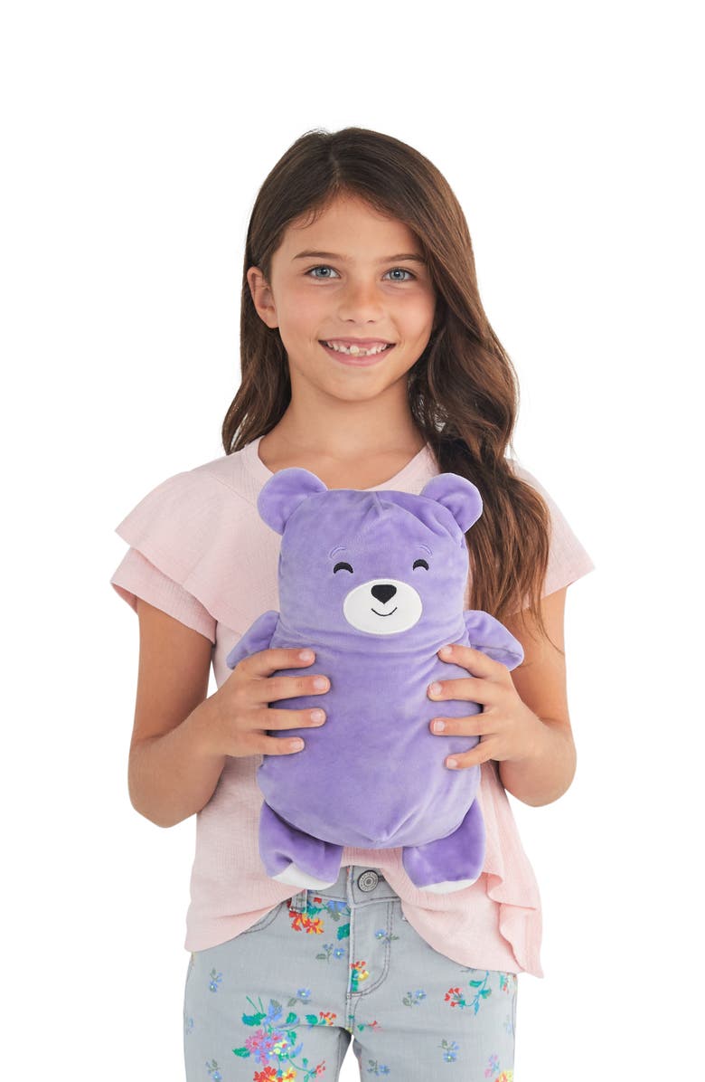 Cubcoats Toddler Big Girl's Bori the Bear 2 em 1 Bicho de pelúcia com capuz roxo