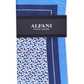 Lenço de bolso de seda geométrico masculino Alfani azul-marinho, tamanho único