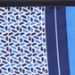 Lenço de bolso de seda geométrico masculino Alfani azul-marinho, tamanho único
