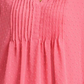 Charter Club Blusa feminina texturizada com babados duplos e pregas rosa, tamanho M