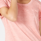 Camiseta feminina Burnout Style &amp; Co Rosa Tamanho -M