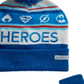 Conjunto de 2 peças de chapéu e luvas da Liga da Justiça da DC Comics Little &amp; Big Boy's, azul, tamanho único