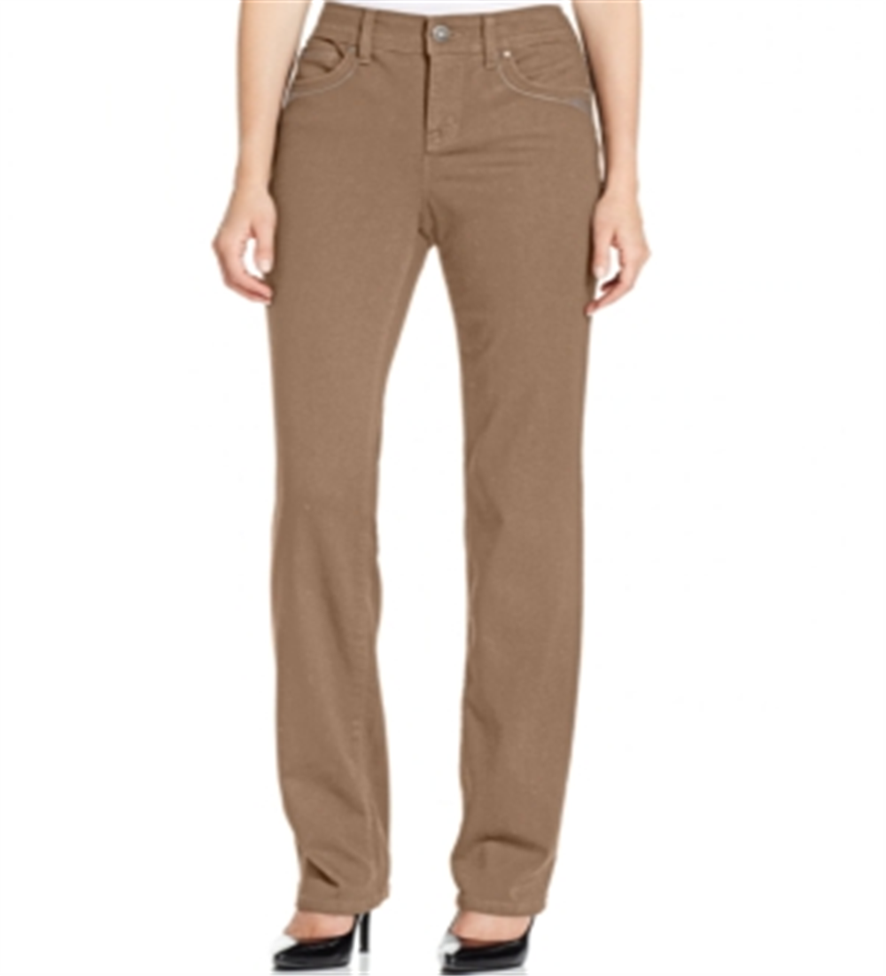 Jeans feminino com controle de barriga Style &amp; Co, marrom, tamanho 2 P