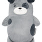 Colete de plumas transformador 2 em 1 para meninos Cubcoats Pimm The Puppy com capuz e pelúcia macia cinza
