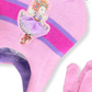 Conjunto de gorro e luvas Fancy Nancy para meninas, rosa, tamanho regular
