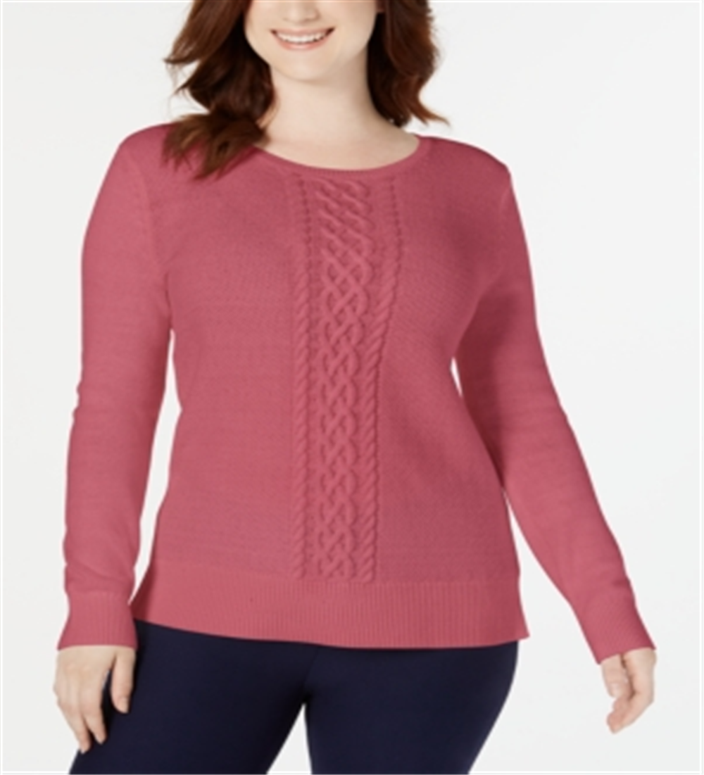 Suéter Karen Scott Feminino em Tricô com Cabo Rosa Tamanho XS