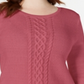 Suéter Karen Scott Feminino em Tricô com Cabo Rosa Tamanho XS