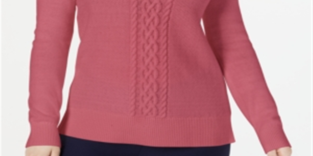 Suéter Karen Scott Feminino em Tricô com Cabo Rosa Tamanho XS