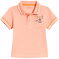Camisa polo de algodão com bolso de praia First Impressions Baby Boy Laranja - Tamanho 24 M