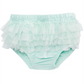 Calça pantalona de tule com babados First Impressions para bebê menina, verde, tamanho 0-3 meses