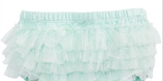Calça pantalona de tule com babados First Impressions para bebê menina, verde, tamanho 0-3 meses