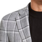 Casaco esportivo xadrez slim fit masculino Tallia, preto, tamanho 42R