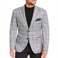 Casaco esportivo xadrez slim fit masculino Tallia, preto, tamanho 42R