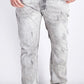Calça jeans masculina Buffalo David Bitton Ash x Slim Fit Stretch, cinza, tamanho 3X30