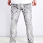 Calça jeans masculina Buffalo David Bitton Ash x Slim Fit Stretch, cinza, tamanho 3X30