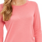 Suéter feminino Charter Club de lã merino com punhos abotoados e gola redonda, rosa, tamanho 2, extra grande