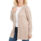 Karen Scott Cardigan Feminino Ponto Aberto Marrom Tamanho XXG