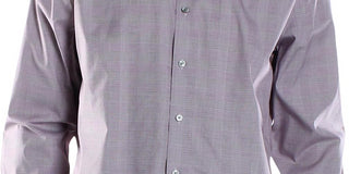 Camisa social masculina Calvin Klein Performance com estampa elástica, vermelha escura, tamanho 16x32-33