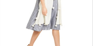 Cachecol feminino de cashmere com borlas, branco, tamanho único