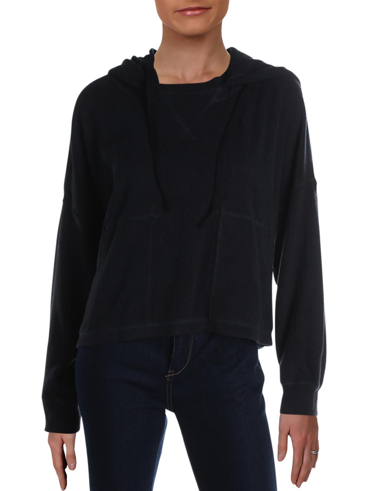 Moletom com capuz Radiant feminino Free People, preto, tamanho P