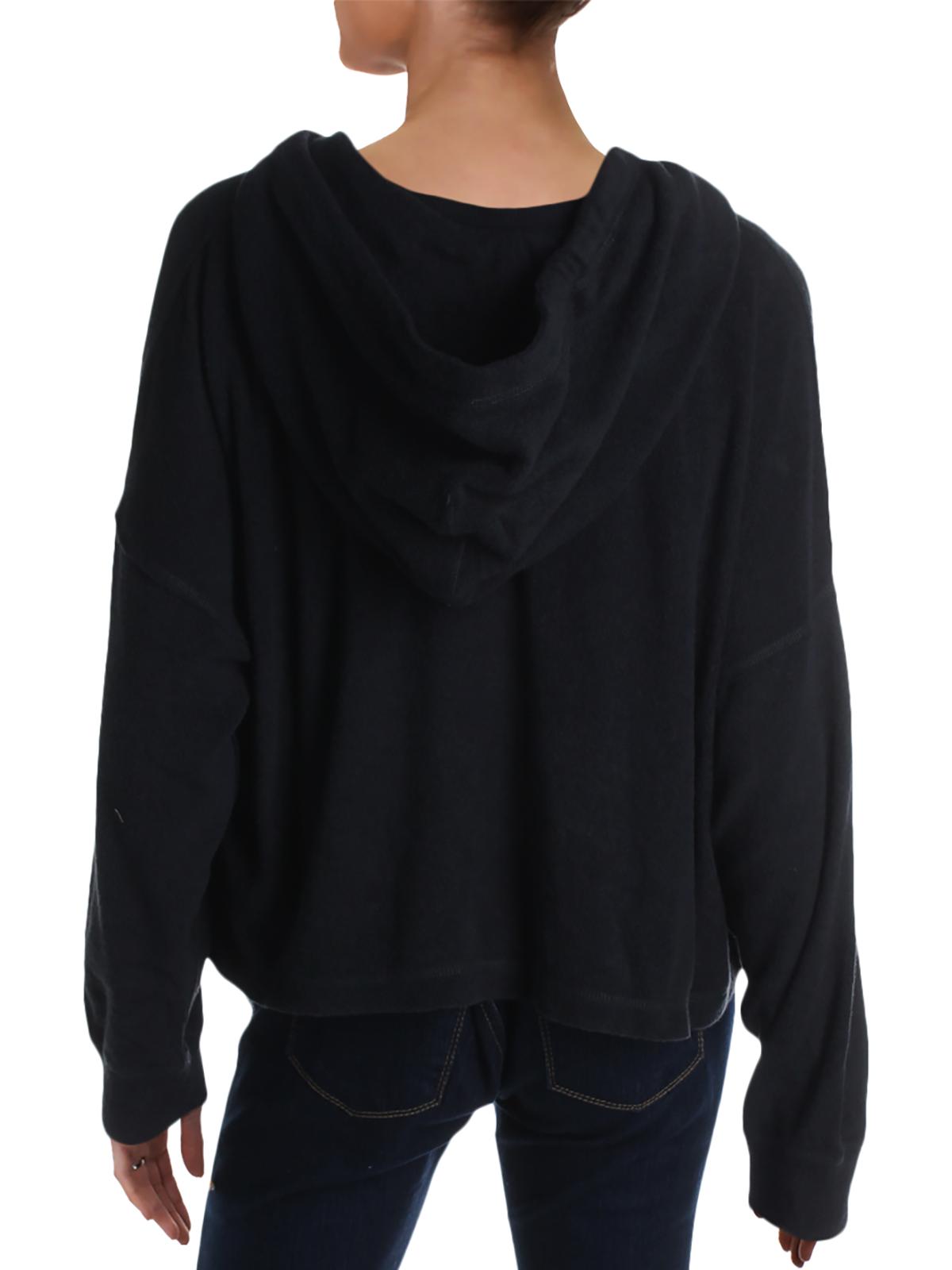 Moletom com capuz Radiant feminino Free People, preto, tamanho P