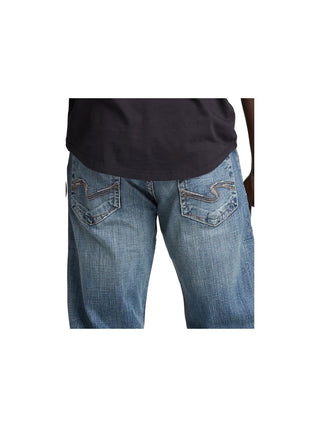 Calça Jeans Cônica Masculina Prata Azul Tamanho 40X30