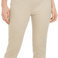 Calça curta feminina Charter Club Chelsea Twill com controle de barriga, marrom, tamanho 16
