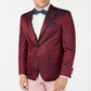 Tallia Slim Fit Medallion Dinner Jacket Masculino Vermelho Tamanho 46