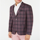 Casaco esportivo xadrez slim fit masculino Tallia cinza tamanho 48