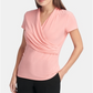 Blusa franzida feminina DKNY laranja tamanho grande