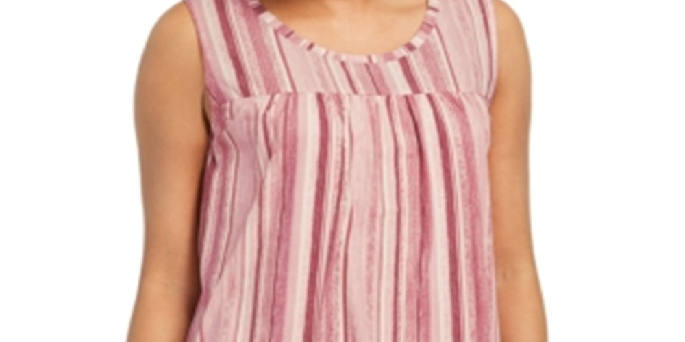 Regata feminina sem mangas de malha estilo &amp; co, roxa, tamanho pequeno