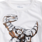 Camiseta infantil masculina Epic Threads Robot Dino - Branca, tamanho 2