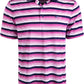Camisa polo listrada masculina Attack Life By Greg Norman Roadmap, roxa, tamanho P