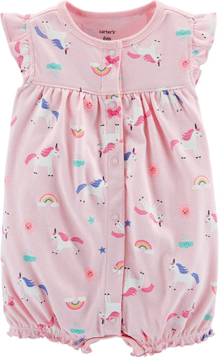 Creeper Carter's Baby Girl's Rosa Tamanho 9 MOS