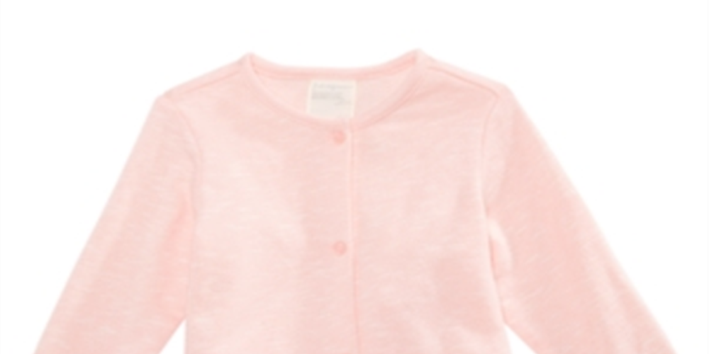Primeiras impressões Cardigan Peplum Hem para bebê menina tamanho rosa recém-nascido