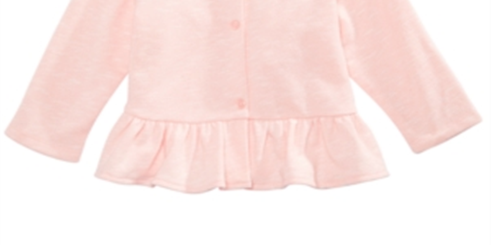 Primeiras impressões Cardigan Peplum Hem para bebê menina tamanho rosa recém-nascido