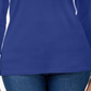 Karen Scott Blusa Feminina Gola Redonda Azul Tamanho Grande
