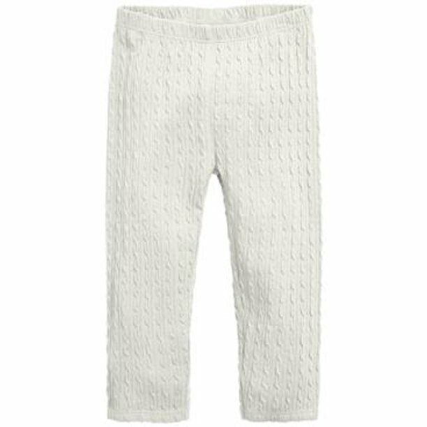 Legging texturizada infantil First Impressions para meninas, branca, tamanho 3 T