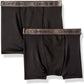 Cuecas Boxer Calvin Klein Little &amp; Big Boy's, pacote com 2, pretas, tamanho P