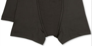 Cuecas Boxer Calvin Klein Little &amp; Big Boy's, pacote com 2, pretas, tamanho P