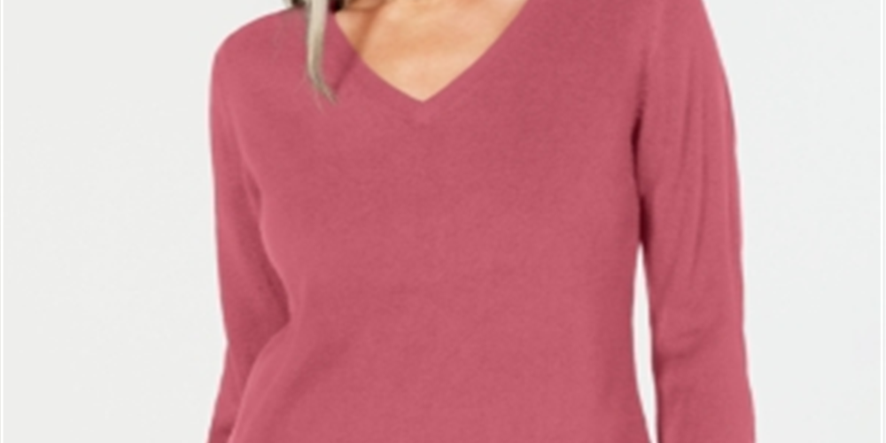 Karen Scott Suéter Feminino Gola V Rosa Tamanho G