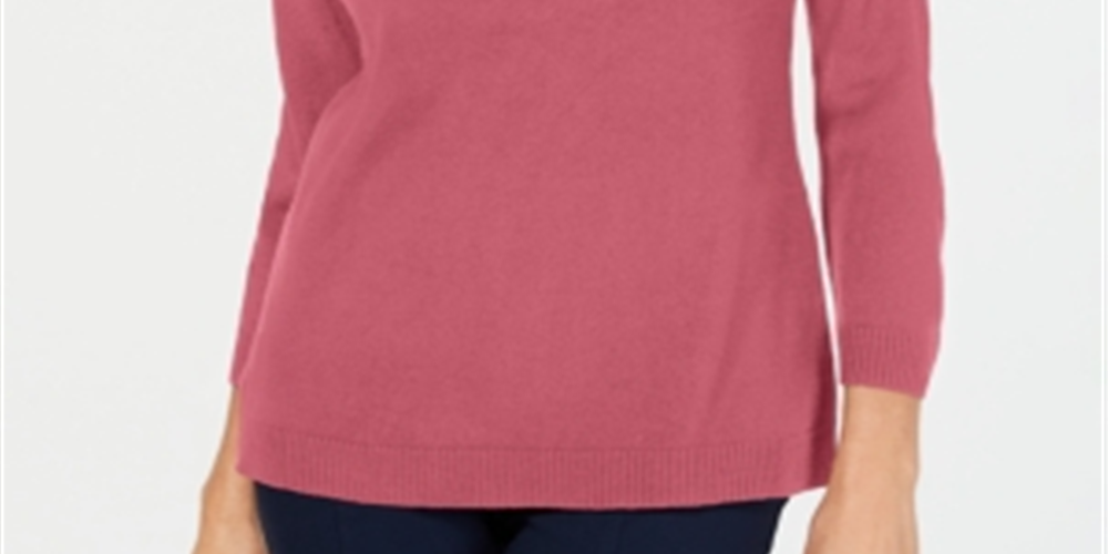 Karen Scott Suéter Feminino Gola V Rosa Tamanho G