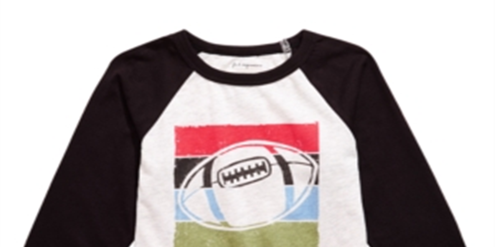 Camiseta infantil estampada de futebol First Impressions para meninos, tamanho 2, cinza
