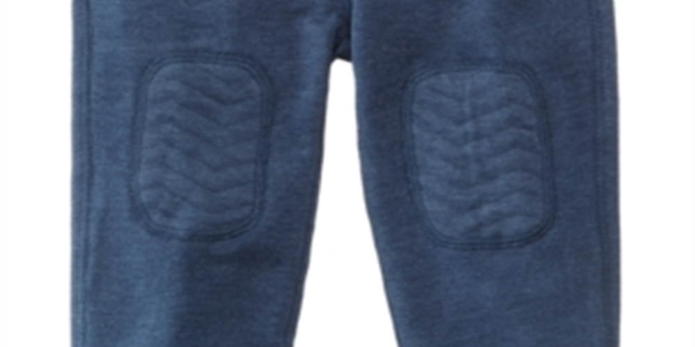 Joelheira First Impressions Baby Boy French Terry Azul Tamanho 24 M