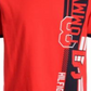 Camiseta Tommy Hilfiger Little Boy's Side Logo Ringer Vermelha Tamanho 6